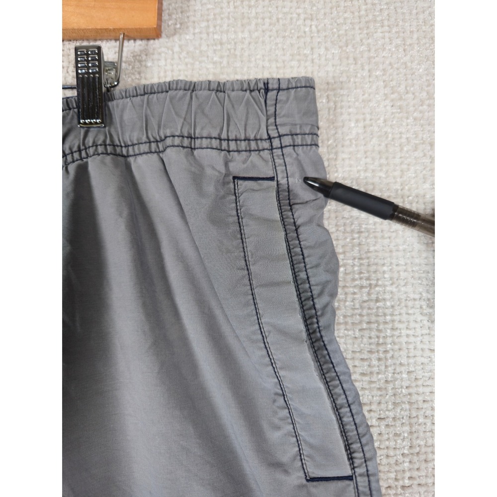 Old Navy Trek Cargo Shorts Gray Mens Large Y2K Techwear Baggy Gorpcore Belted - Picture 7 of 14